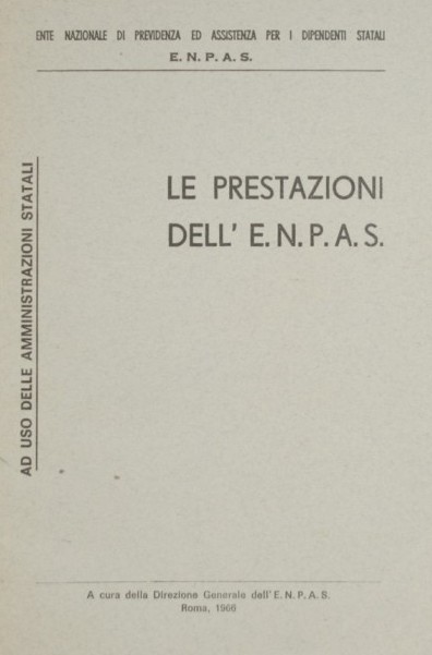 Le prestazioni dell'E.N.P.A.S.