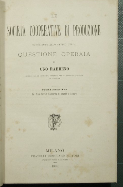 Le società cooperative di produzione