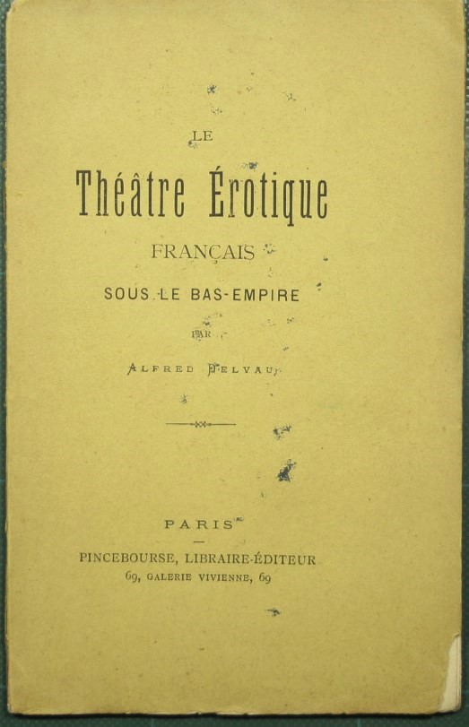 Le theatre erotique francais sous le bas-empire