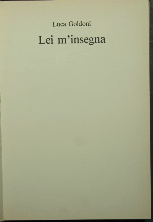 Lei m'insegna