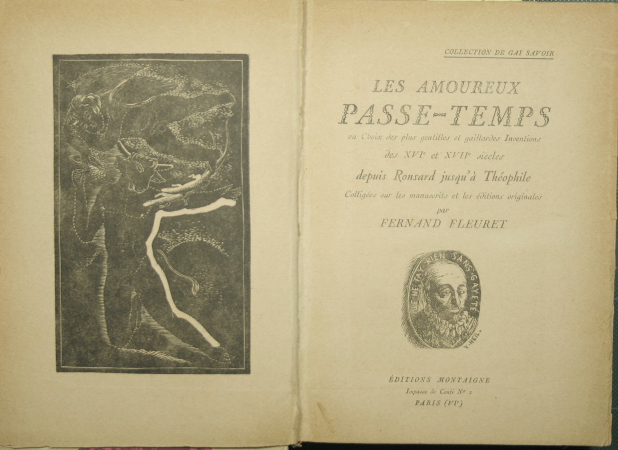 Les amoureux passe-temps ou Choix des plus gentilles et gaillardes …