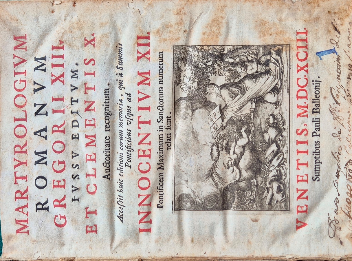 Martyrologium romanum Gregorii XIII iussu editum et Clementis X auctoritate …