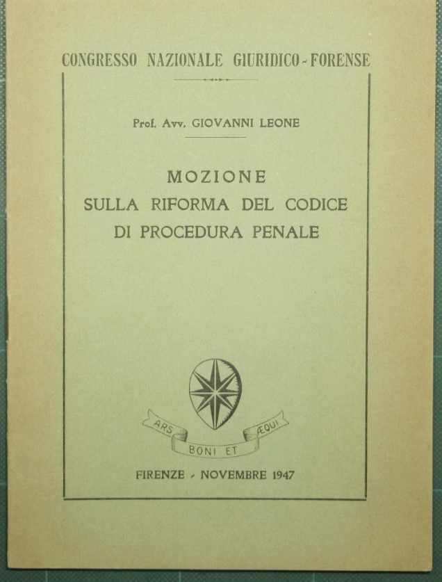 Mozione sulla riforma del codice di procedura penale