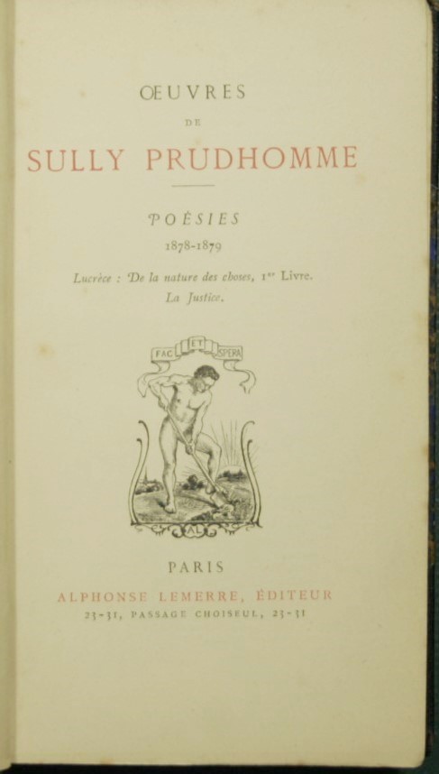 Oeuvres de Sully Proudhomme - Poesies 1878-1879