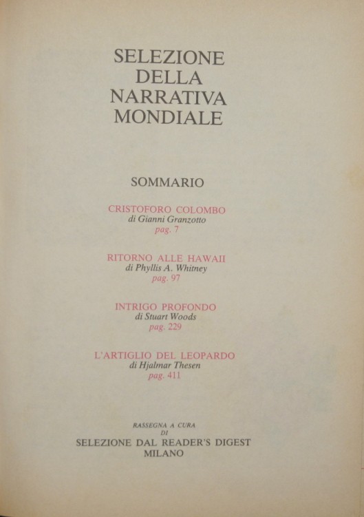 Selezione della narrativa mondiale