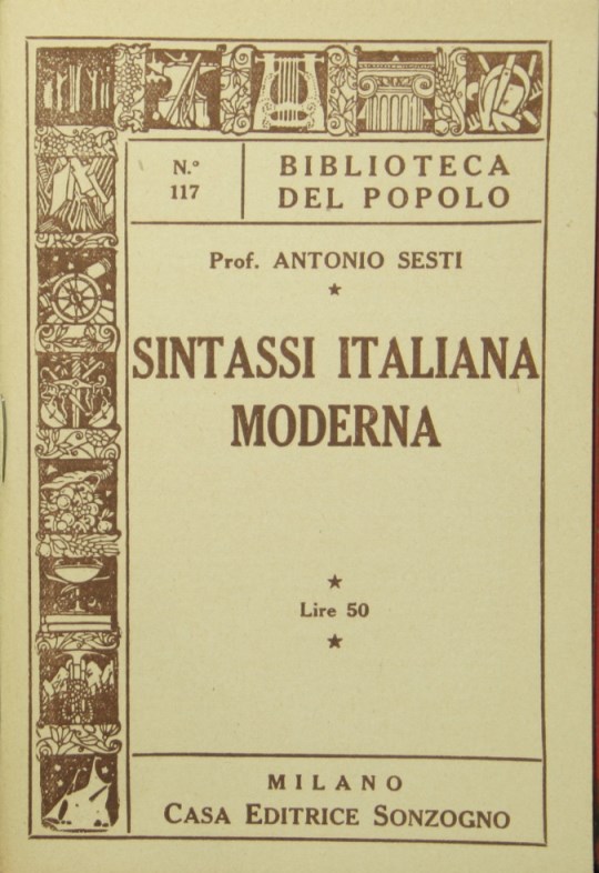 Sintassi italiana moderna