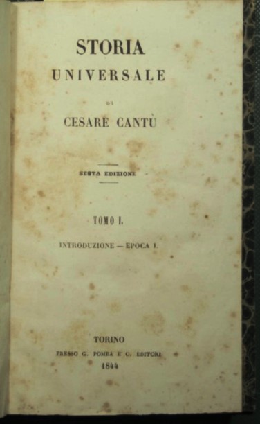 Storia universale - Vol. I e II