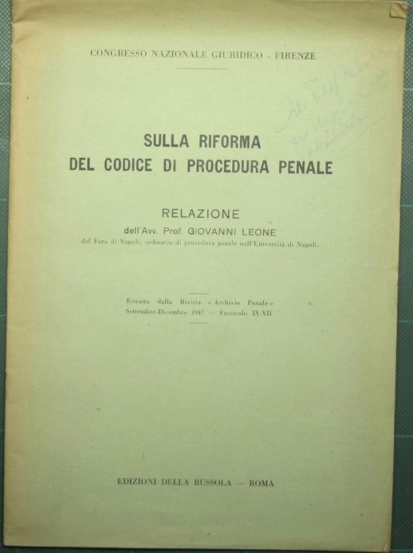 Sulla riforma del codice di procedura penale