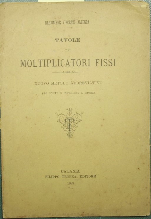 Tavole dei moltiplicatori fissi