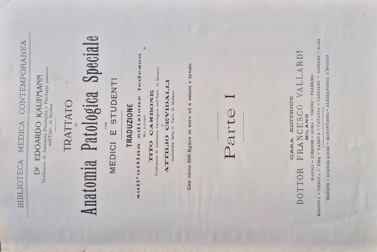 Trattato di anatomia patologica speciale