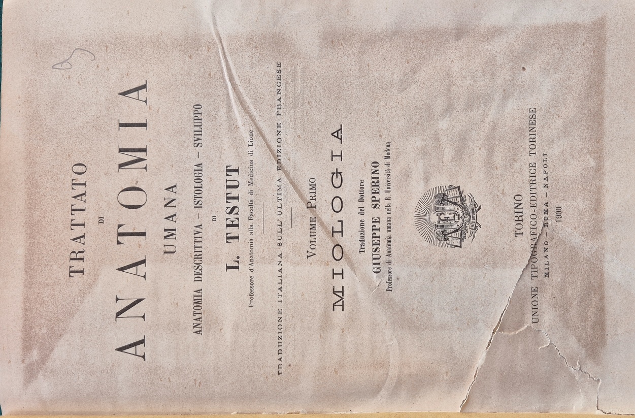 Trattato di anatomia umana - Vol. I Miologia - Vol. …