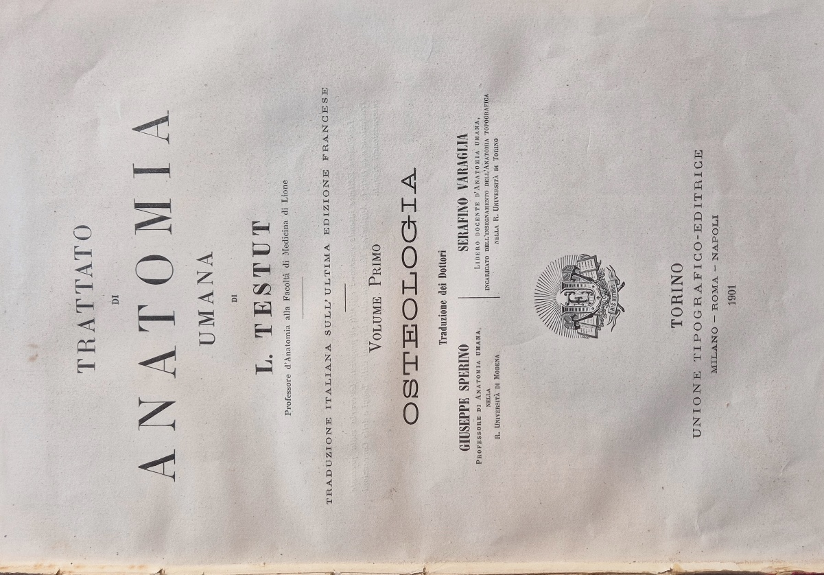 Trattato di anatomia umana - Vol. I Osteologia - Vol. …