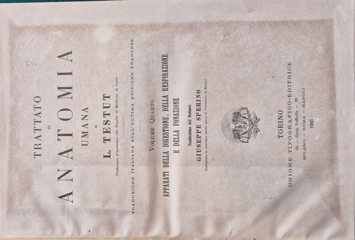 Trattato di anatomia umana - Vol. IV Apparati della digestione, …