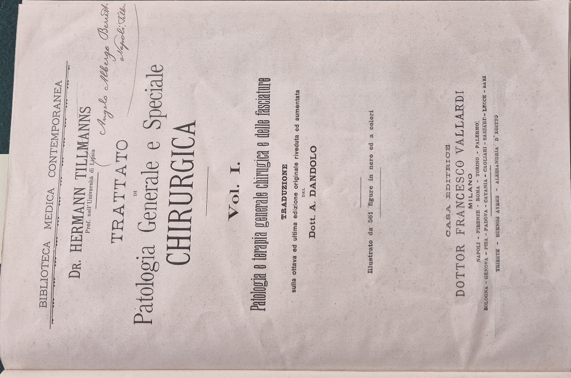 Trattato di patologia generale e speciale chirurgica - Vol. I