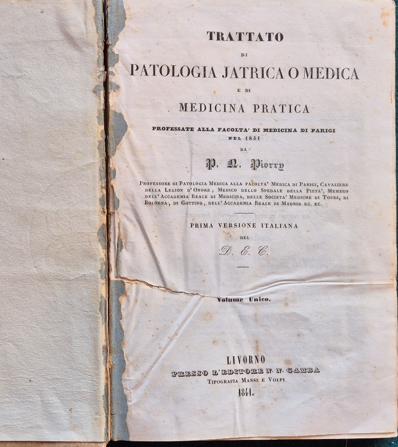 Trattato di patologia jatrica o medica e di medicina pratica