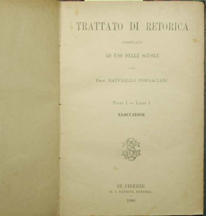 Trattato di retorica compilato ad uso delle scuole