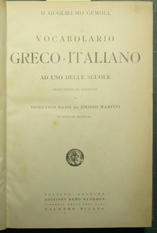 Vocabolario greco-italiano