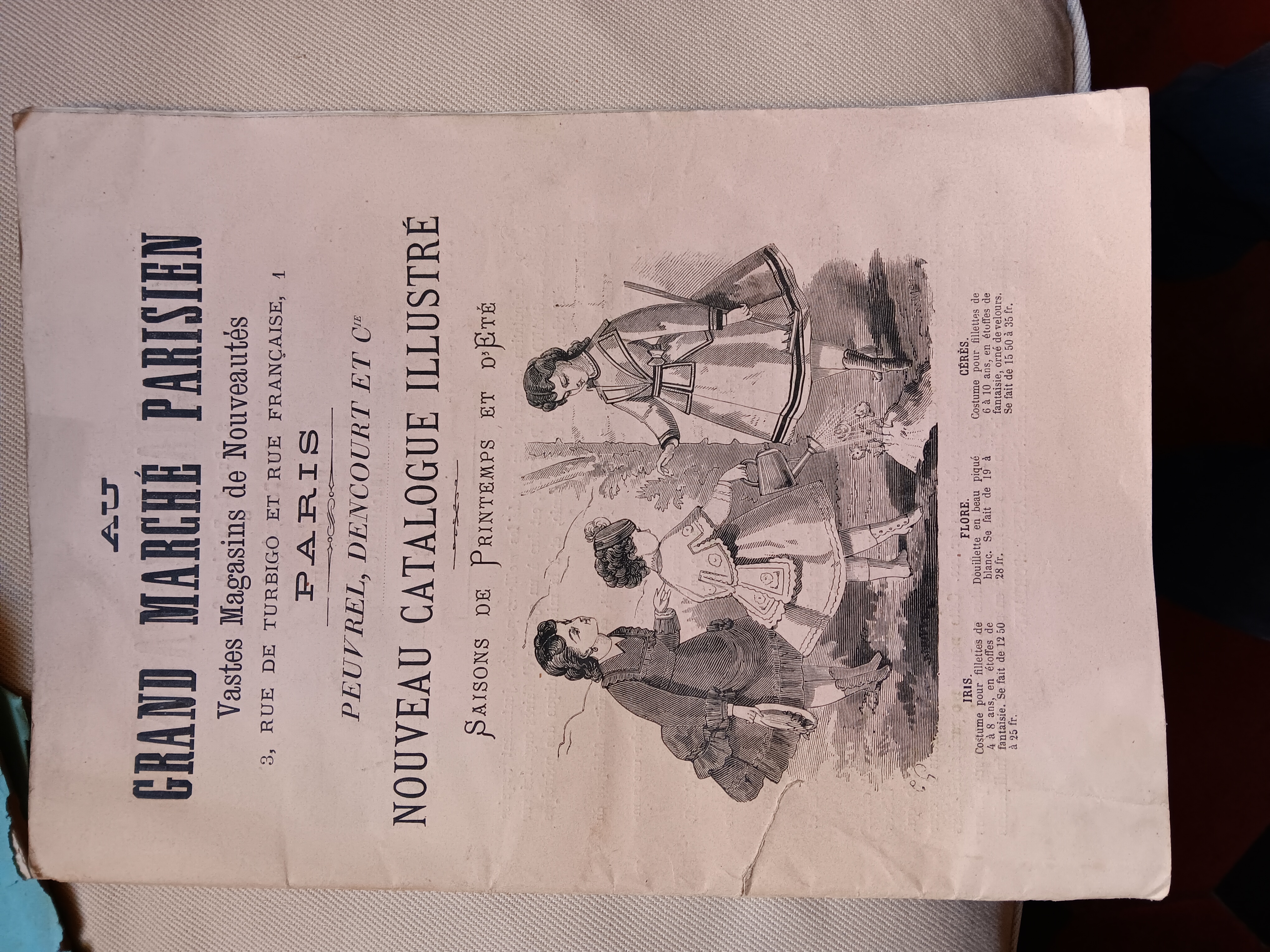 Au Grand Marché Parisien Vastes Magasins de Nouveautés. Nouveau Catalogue …