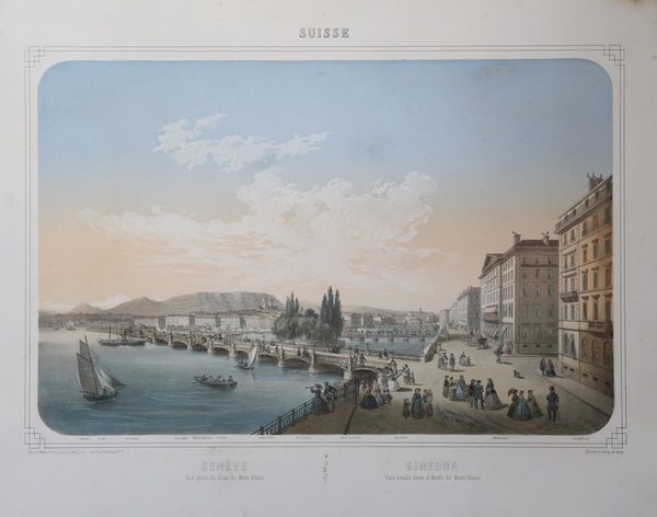 GenÃ¨ve Vue prise du Quai du Mont Blanc - Ginebra …