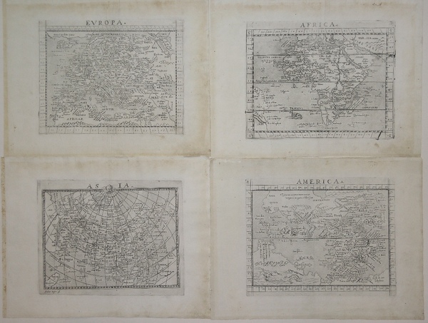 Carte dei quattro continenti