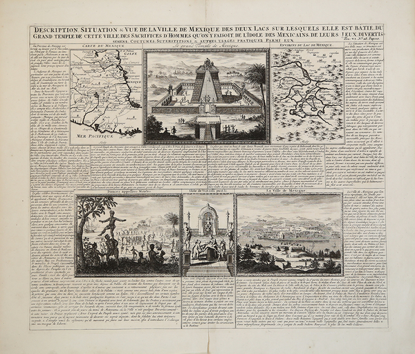 Description, Situation & Vue de la Ville de Mexique, des …