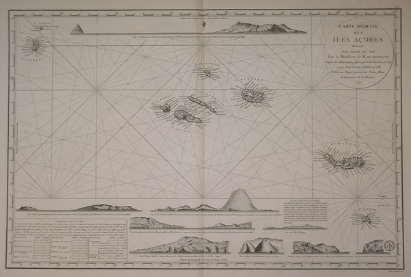 Carte réduite des Ìles Açores