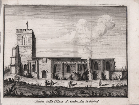 Ruine della Chiesa d'Ambresdon in Oxford