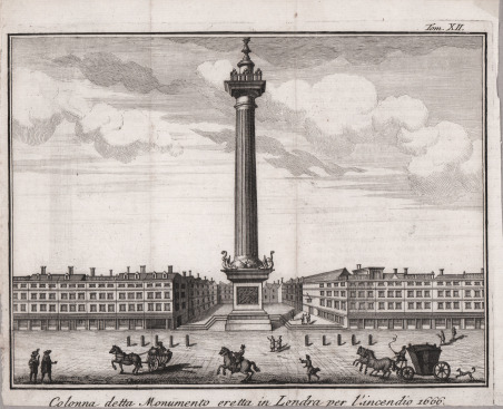 Colonna detta Monumento eretta in Londra per l'incendio 1666