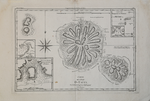 Carte de L'Isle O-Taiti