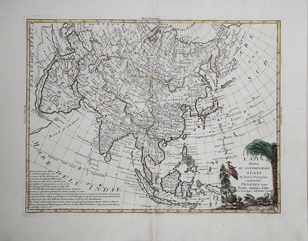 L'Asia divisa ne suoi principali Stati di nuova proiezione