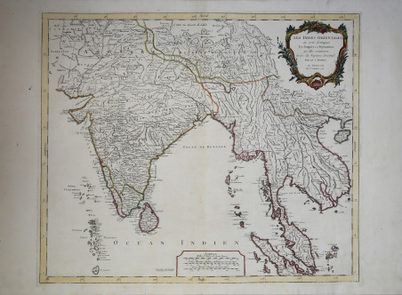 Les Indes Orientales, ou sont distingues Les Empires et Royaumes.