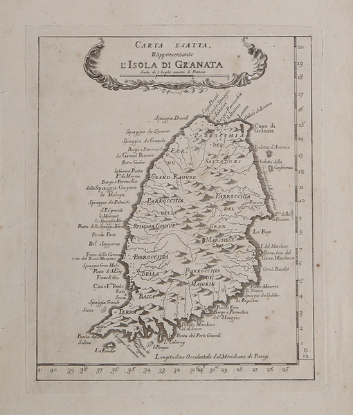 Carta Esatta Rappresentante l'Isola di Granata