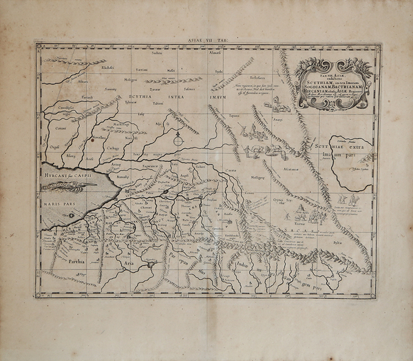 Tab. VII. Asiae exhibens Scythiam, in tra Imaum, Sogdianam, Bactrianam, …