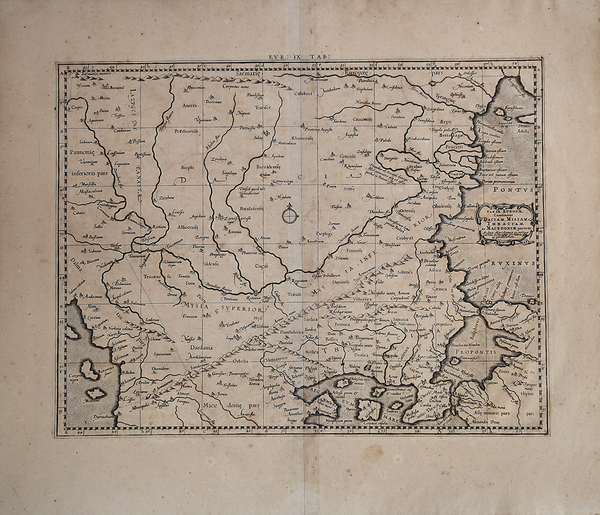 Tab. IX Europae continens Daciam, Misiam, Thraciam ac Macedonia