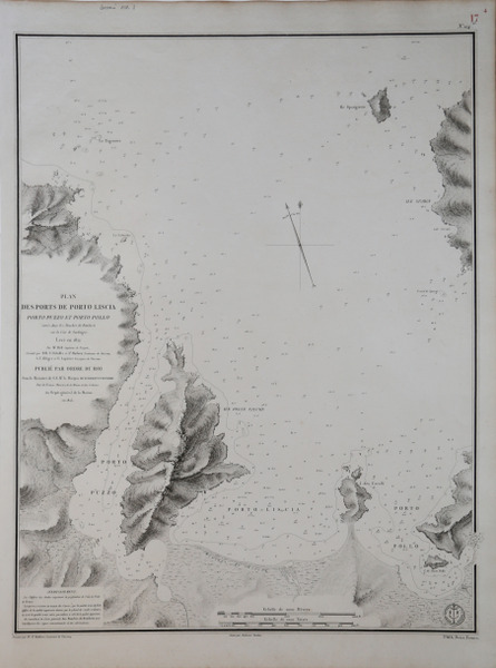 Plan des ports de Porto Liscia, Porto Puzzo et Porto …