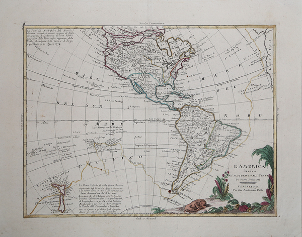 L'America divisa ne suoi principali Stati