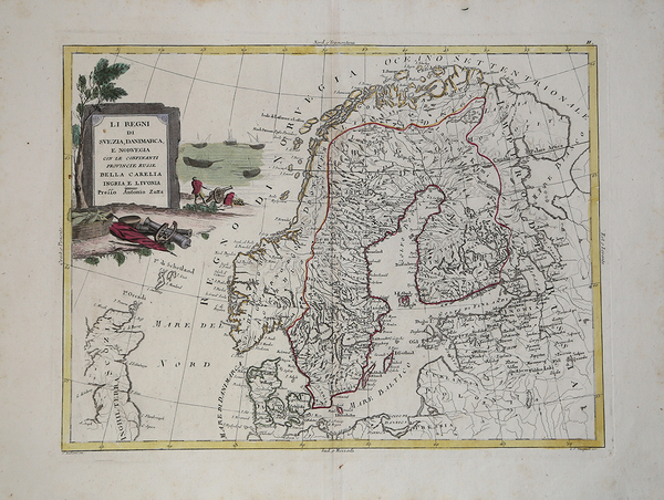 Li Regni di Svezia, Danimarca e Norvegia con le confinanti …