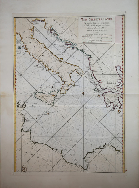 Mer Mediterranée Seconde Feuille.