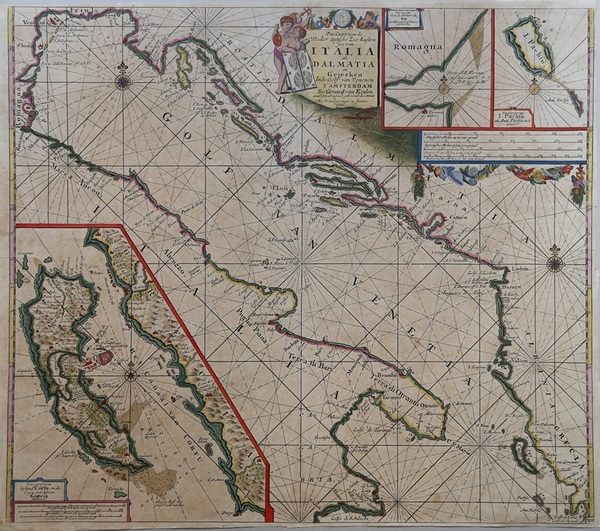 Pas kaart van de Weder zytsche Zee-kusten soo van Italia …