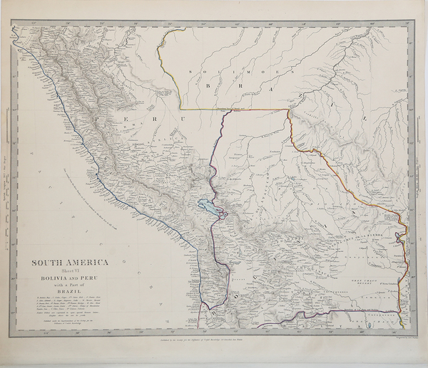 South America Sheet VI Bolivia and Peru with a Part …