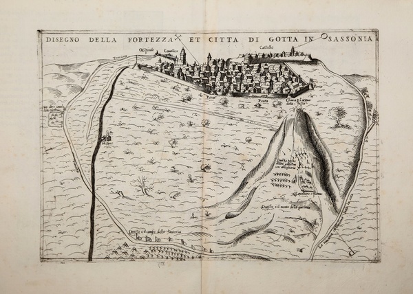 Disegno della Fortezza et Citta di Gotta in Sassonia