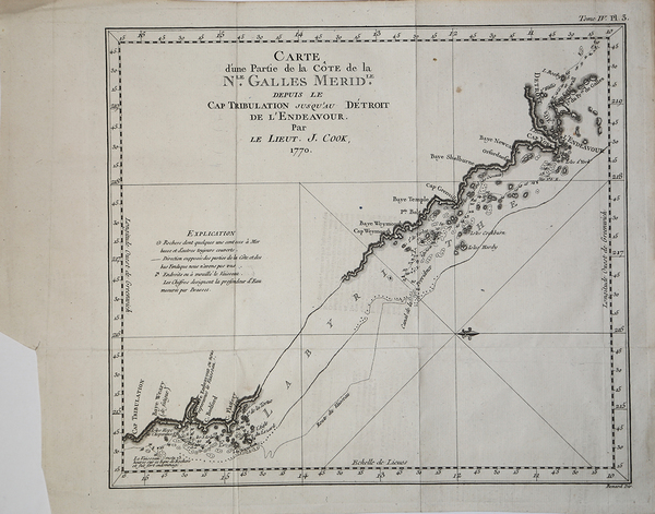 Carte d'une Partie de la Cote de la N.le Galles …