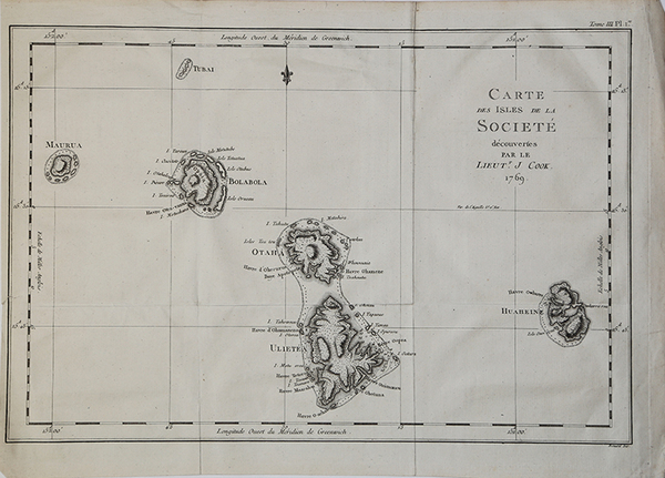 Carta Des Isle de la Societé…