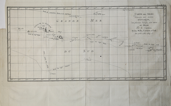 Carte des Isles D'Otahiti