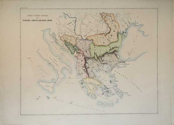 Diocesi e Vicariati Apostolici della Turchia, Grecia ed isole Jonie