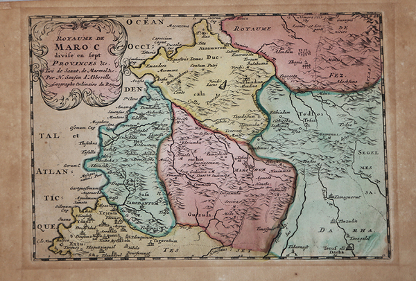 Royaume de Maroc divise en sept Provinces & e.