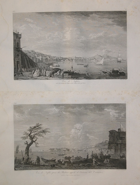 Vue de Naples prise du fauburg de Chiaia, peinte d’apres …