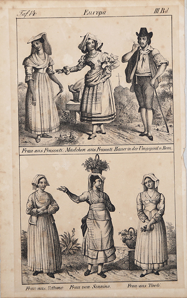 Frau aus Frascati… / Frau aus Nettuno. Frau von Sonnino. …