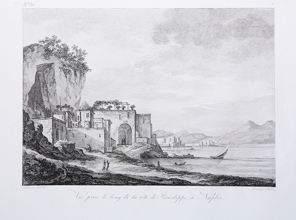 Vue prise le long de la cote de Pausilippe a …