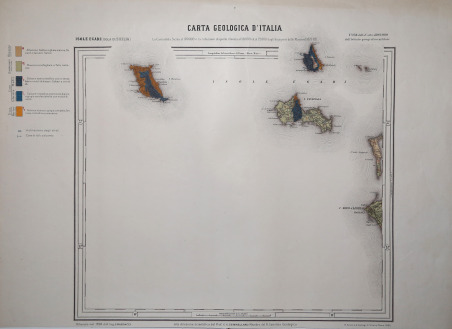 Carta Geologica d' Italia - Isole Egadi